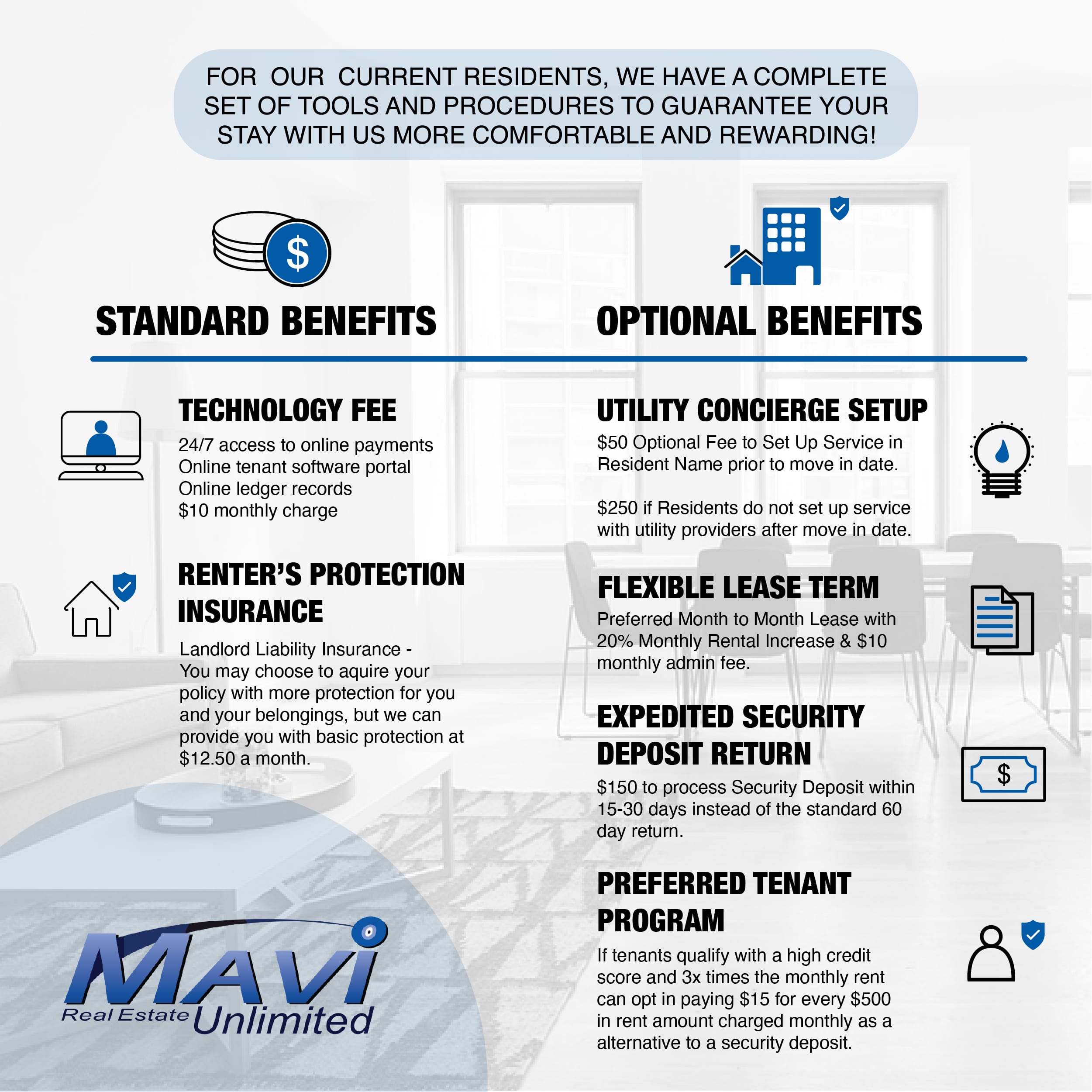 Residents benefit package